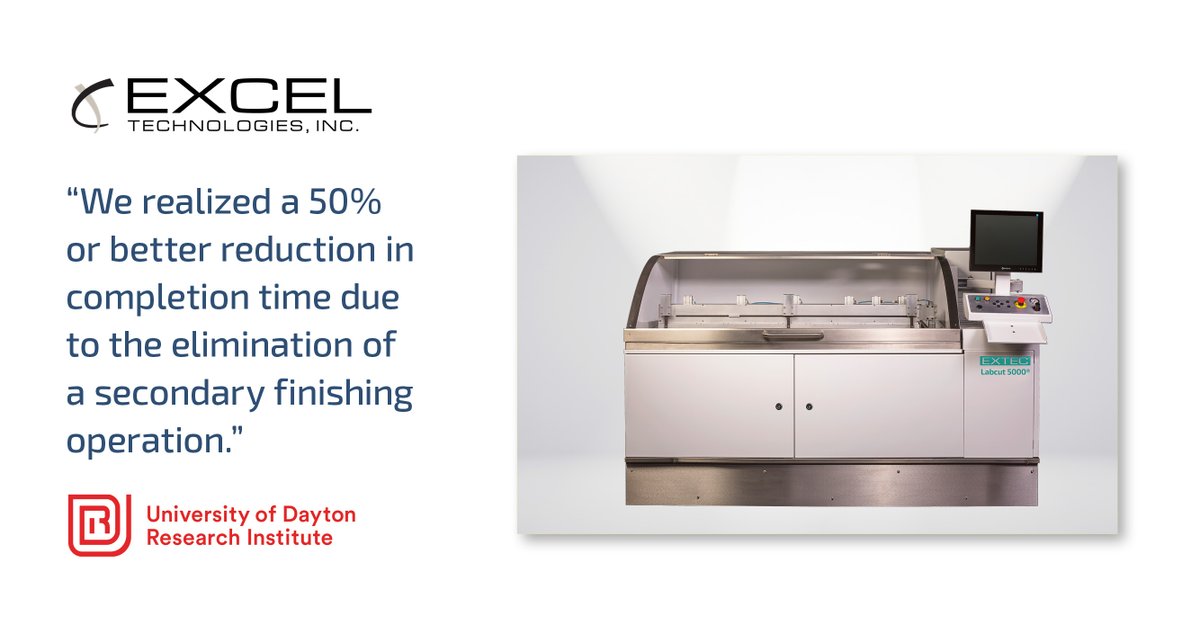ExcelTechInc's tweet image. Experience cutting-edge precision with Extec! UDRI&apos;s Advanced Composites Group made a game-changing investment in Extec&apos;s Labcut 5000®. 🎉 Special Offer: Send Extec a sample of your own composite material and they&apos;ll cut it cost-free! shorturl.at/78sJ8 #CompositeMaterial
