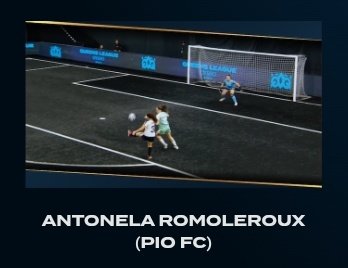 Hola, recuerden seguir votando por Mapi y Anto en corona de oro y por Anto en el mejor gol, ya no se pueden ver los porcentajes en el corona de oro asi que no se confíen. 
Las votaciones terminan el 1 de octubre  goldencrown.kingsleague.pro/pt