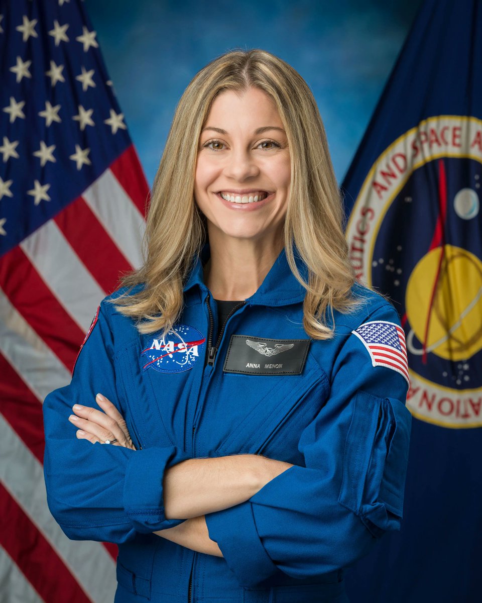 NASA_Johnson's tweet image. Say hello to Anna Menon, one of @NASA’s newly announced 2025 astronaut candidates. 👋 

Meet the future explorers of low Earth orbit, the Moon, Mars, and beyond. Get to know them: go.nasa.gov/46fgpJm