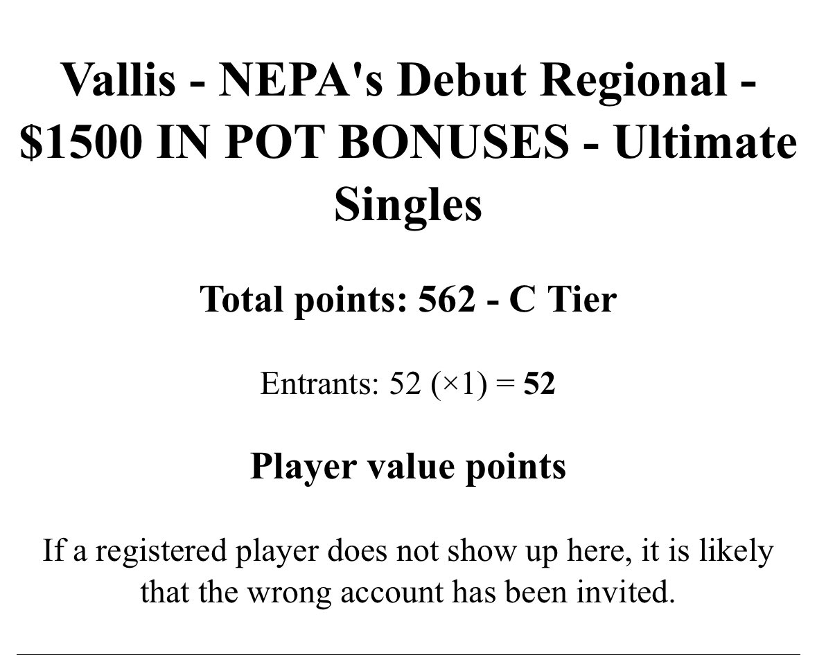 WHOxM_ssb's tweet photo. I see a letter there that ain’t half bad 👀 
Late registration is still up, and an additional $500 is going into the pot if we can find 42 more players before the deadline. Register now at https://t.co/qUbFxLkBnM before it’s too late. #vallis https://t.co/GWcIemP72y
