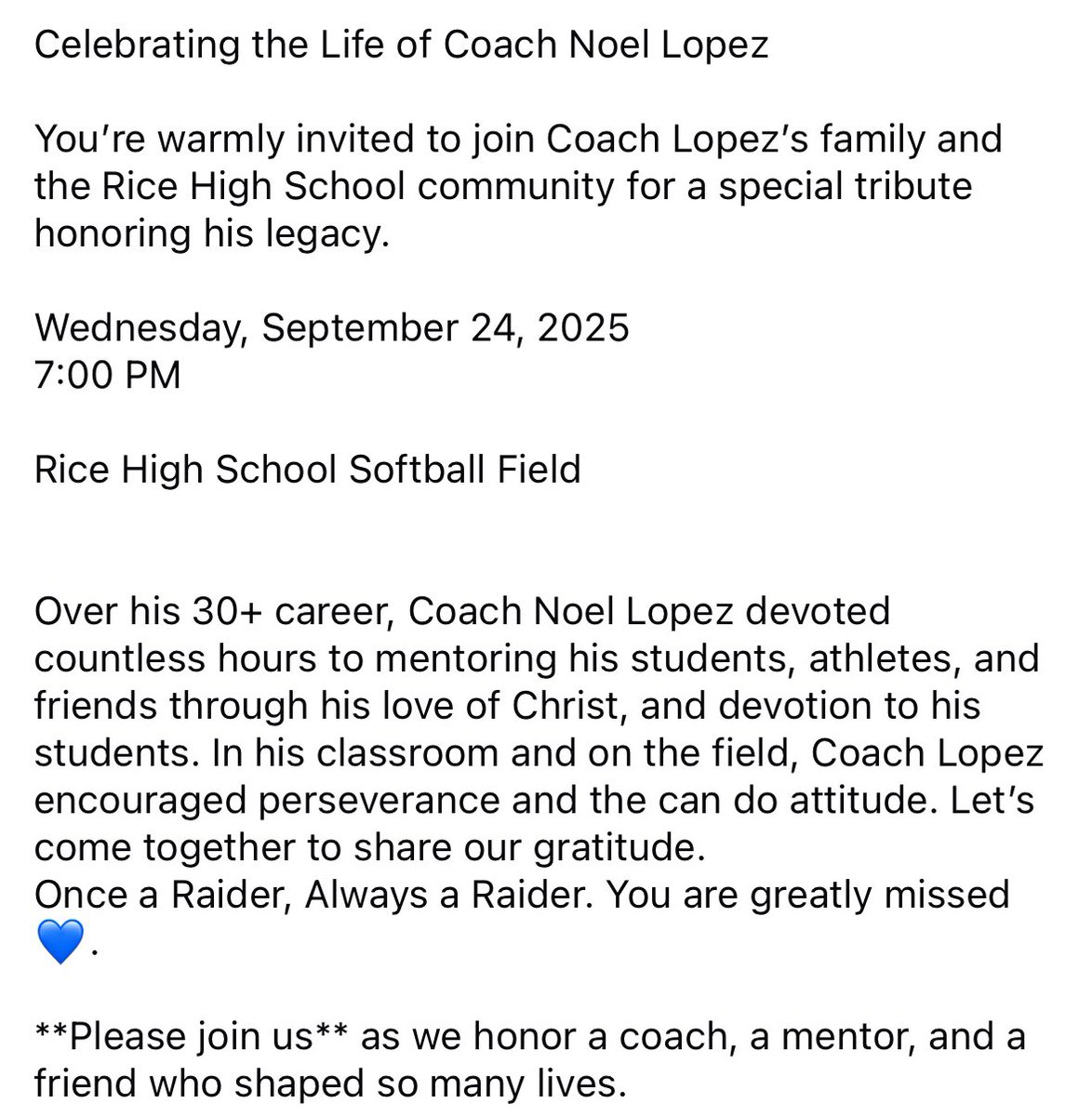 Rice High School (@ricehsraiders) on Twitter photo 