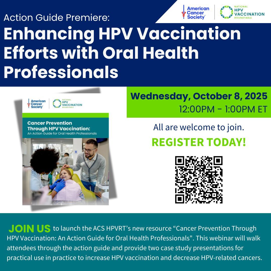 ACS National HPV Vaccination Roundtable tweet media