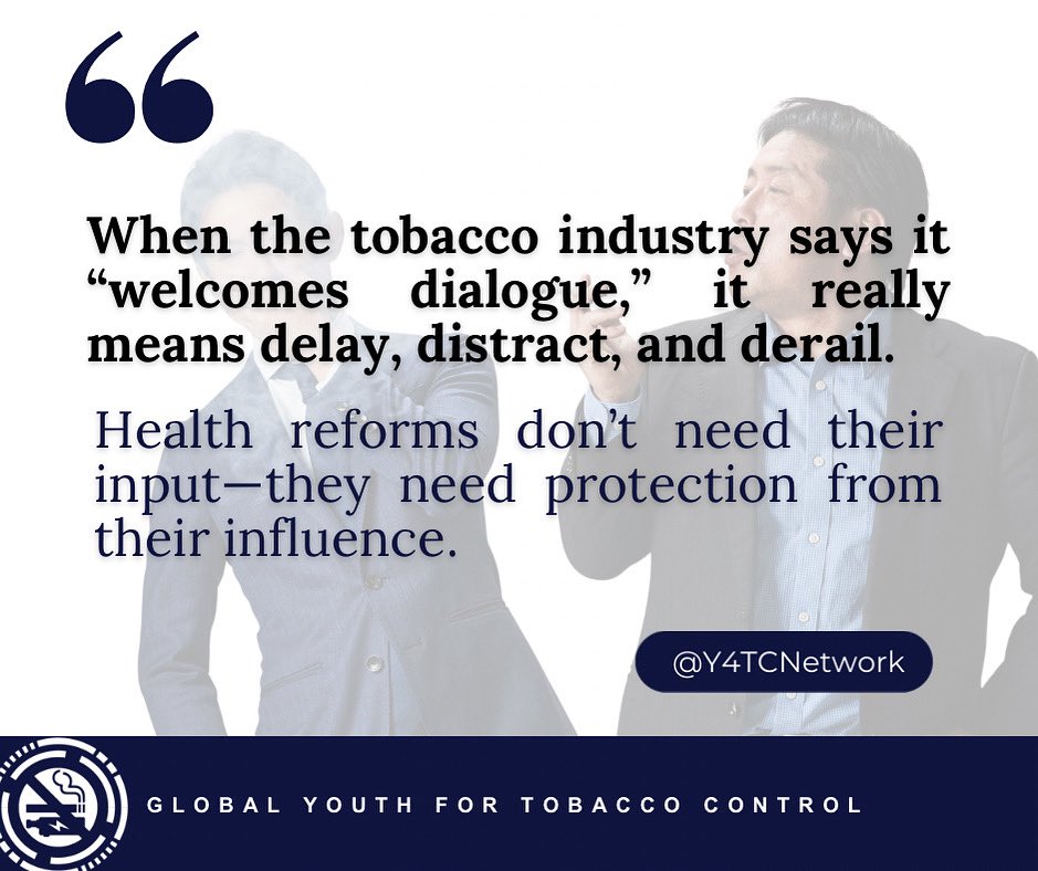 Y4TC (Global Youth for Tobacco Control) tweet media