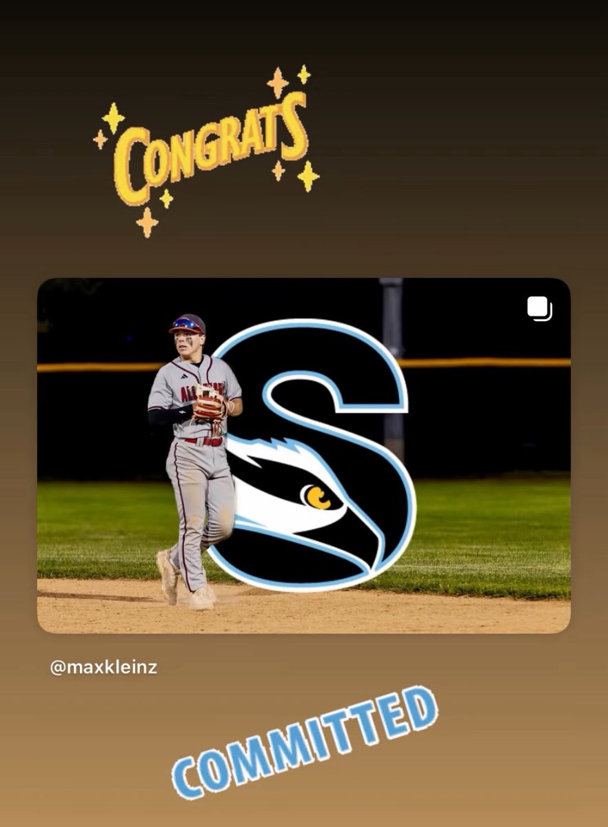 Join us in congratulating <a href="/_maxkleinz/">Max Kleinz</a> on his commitment to <a href="/Stockton_BSB/">Stockton University Baseball</a> , where he will continue his academic and athletic career! <a href="/Stockton_edu/">Stockton University</a>