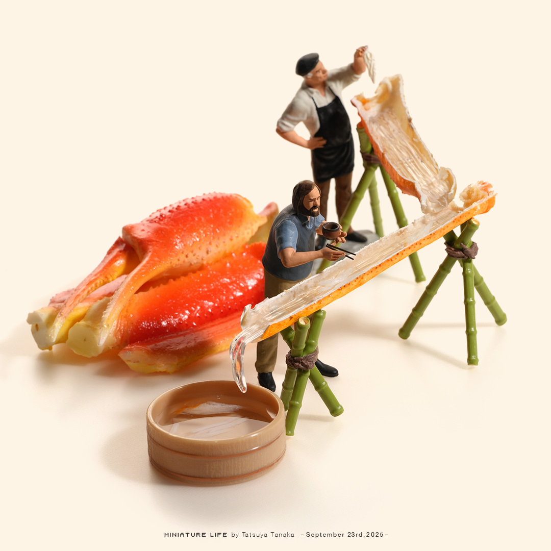 たなか出品 Post by Tatsuya Tanaka 田中達也 on X: そうめんなガニ