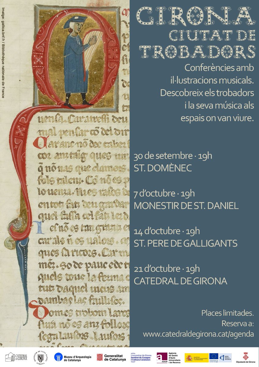 Monestir Sant Daniel (@santdaniel_gi) on Twitter photo Us presentem la segona edició del cicle de conferències "Girona, ciutat de trobadors" que hem organitzat en col·laboració amb la universitat @udg , la <a href="/CatedralGirona/">Catedral de Girona</a> i el monestir de Sant Pere de Galligants <a href="/macarqueologia/">Museu d'Arqueologia de Catalunya</a> Us presentem la segona edició del cicle de conferències "Girona, ciutat de trobadors" que hem organitzat en col·laboració amb la universitat @udg , la <a href="/CatedralGirona/">Catedral de Girona</a> i el monestir de Sant Pere de Galligants <a href="/macarqueologia/">Museu d'Arqueologia de Catalunya</a>