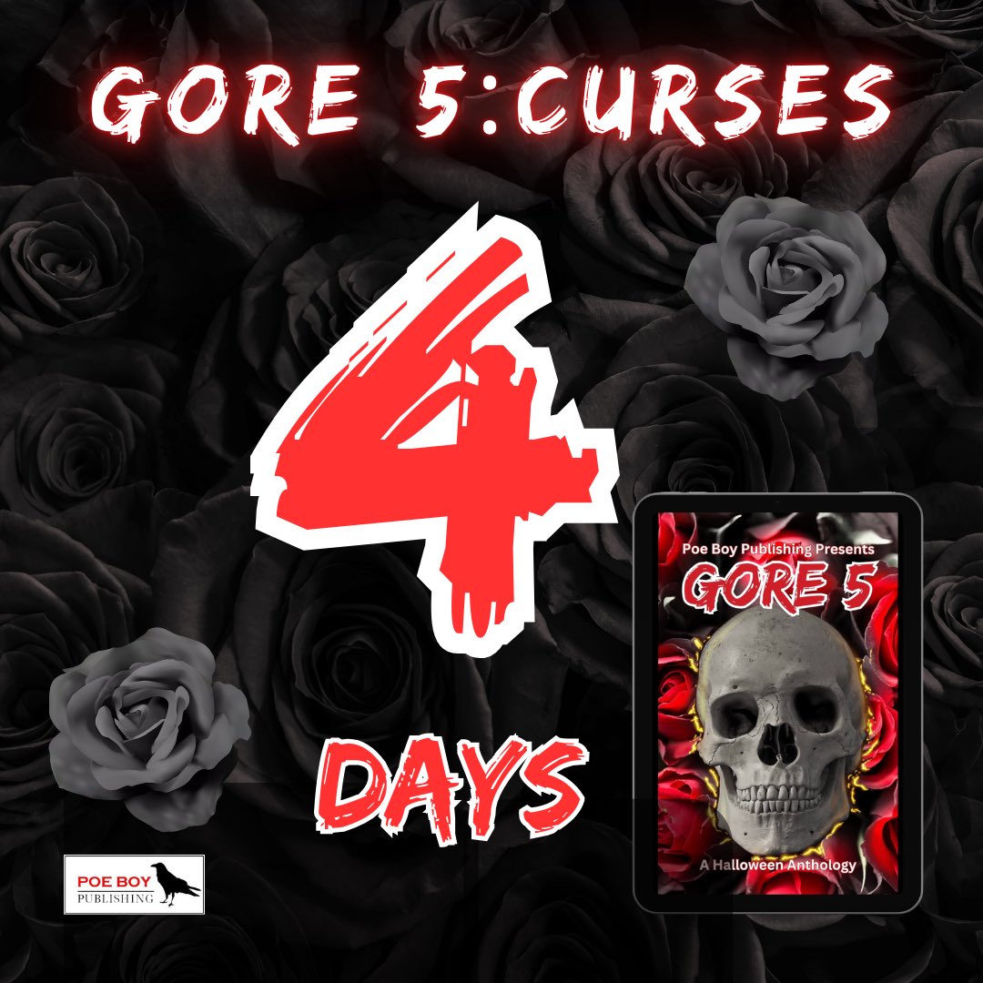 🎃 THE COUNTDOWN IS ON! 🎃

GORE 5: Curses is coming September 26th but you can preorder your #kindle copy now!

a.co/d/8ePCUct

The curse will be cast just in time for the #Halloween season.

#WritingCommunity #reading #books #halloween