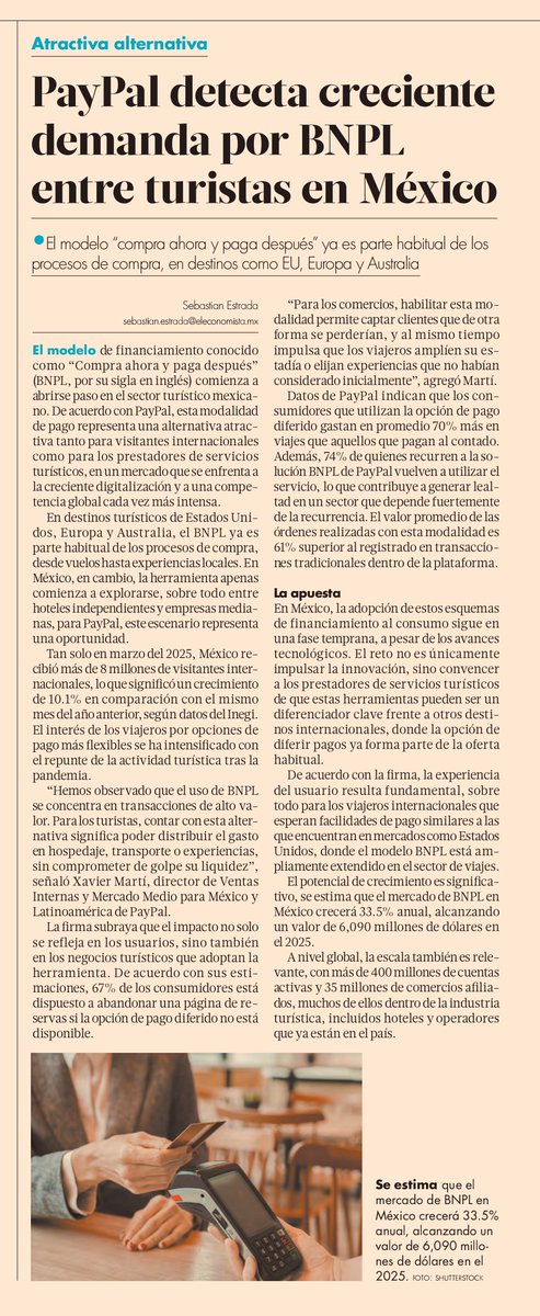 El "Compra ahora y pague después" para irse de viaje es un sueño, pero si no eres disciplinado en tus pagos se puede volver una pesadilla.
<a href="/eleconomista/">El Economista</a>