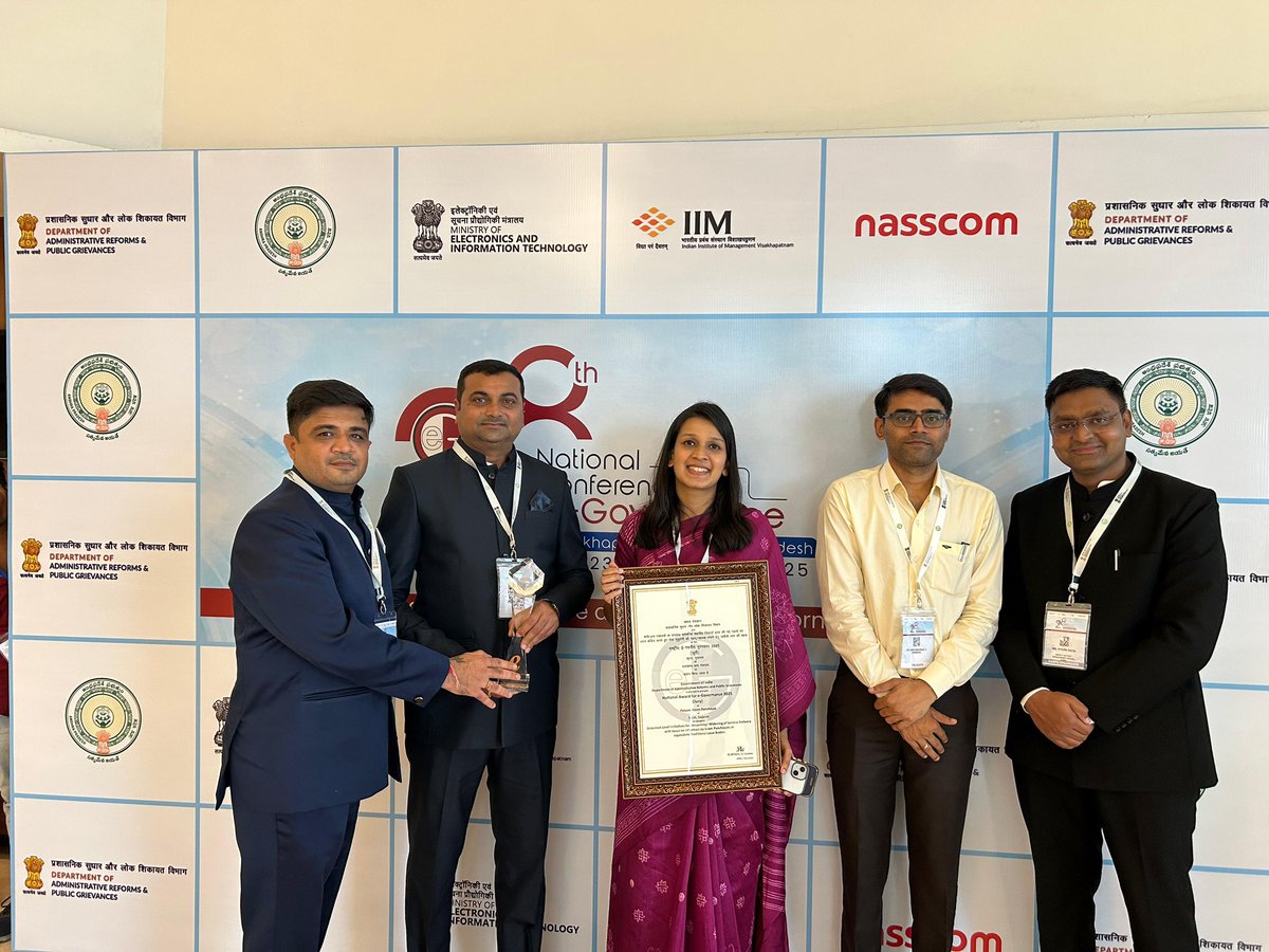 Palsana village of Surat District Panchayat received the National e- Governance award for Grassroot Level Initiatives for Deepening/
Widening of Service Delivery at 28th National e- Governance Conference held at Vishakapatnam.
<a href="/InfoSuratGOG/">Info Surat GoG</a> <a href="/InfoGujarat/">Gujarat Information</a>