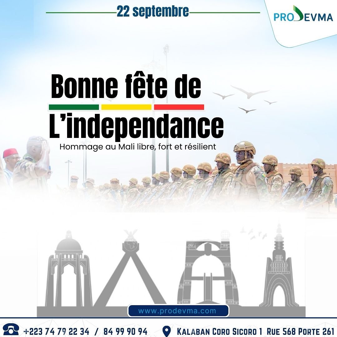 prodevma's tweet image. Bonne fête de l’indépendance