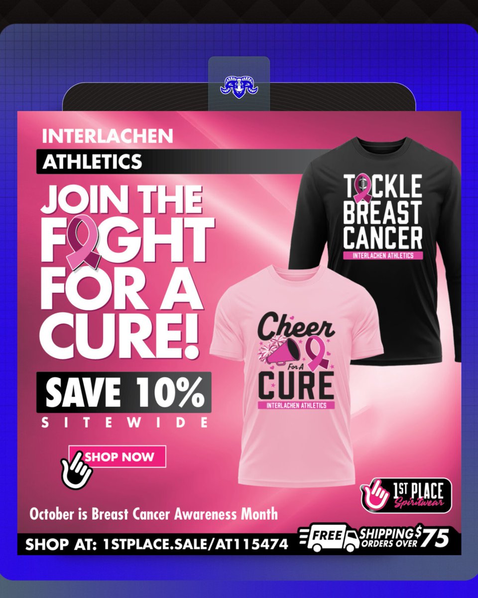 Sale Details:
Dates: August 26th - October 15th
10% off all merchandise
Free shipping on orders over $75

1stplace.sale/AT115474