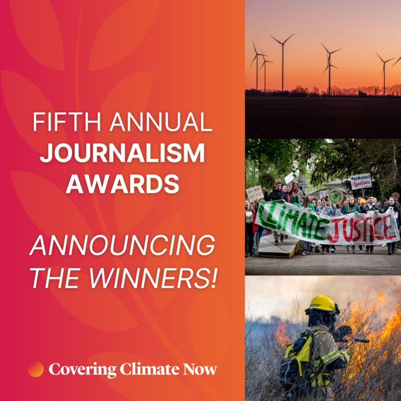 We're delighted to have won in the 'Conflict &amp; Climate Change' category at this year's Covering Climate Now awards with a project in partnership with Le Monde 🏆