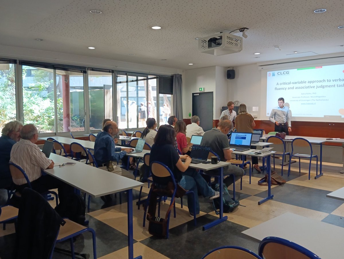 Premier séminaire de l'année avec Adria Rofes (<a href="/adrofes/">Adrià Rofes</a>) de <a href="/univgroningen/">University of Groningen</a> pour une conférence intitulée A critical-variable approach to verbal fluency and associative judgment tasks.