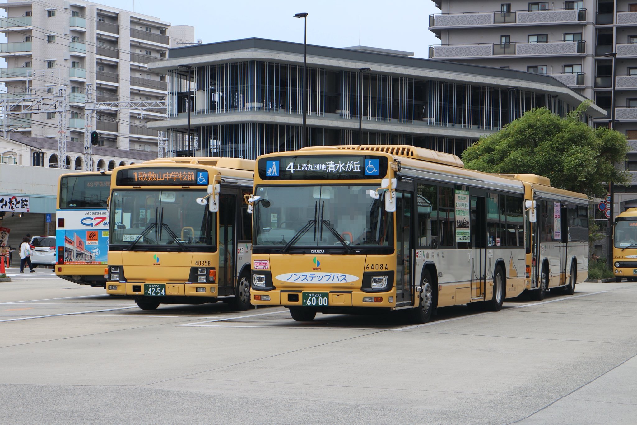 山陽バス 清水ヶ丘 バス模型 バス停 バスターミナル 車庫
