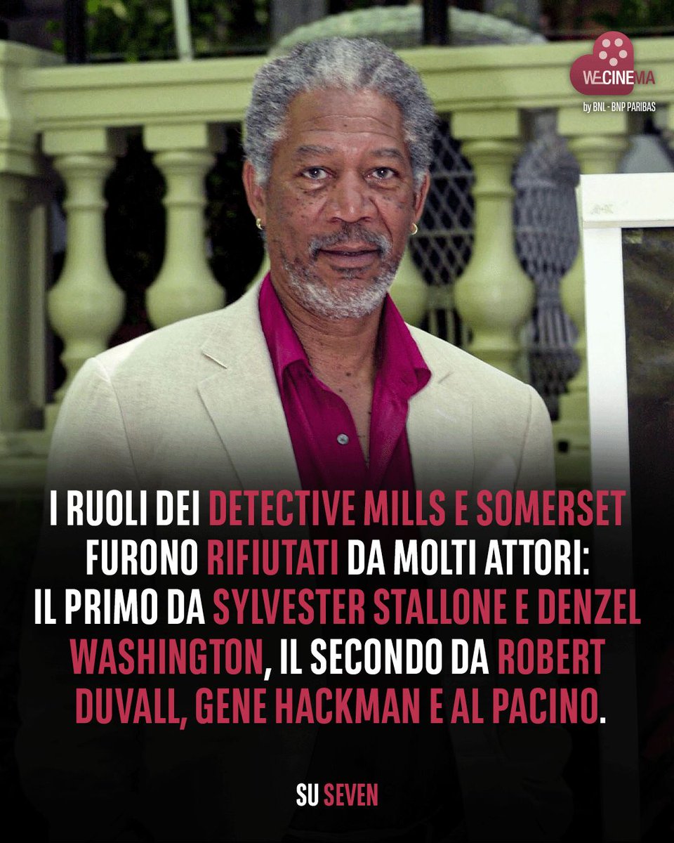 Il 22 settembre 1995 usciva nelle sale americane uno dei migliori thriller degli anni Novanta: #Seven ✨

Il film consacrò il talento di #DavidFincher, alla sua seconda regia in assoluto, e la versatilità di #BradPitt, attore simbolo del decennio che riuscì a dimostrare la sua