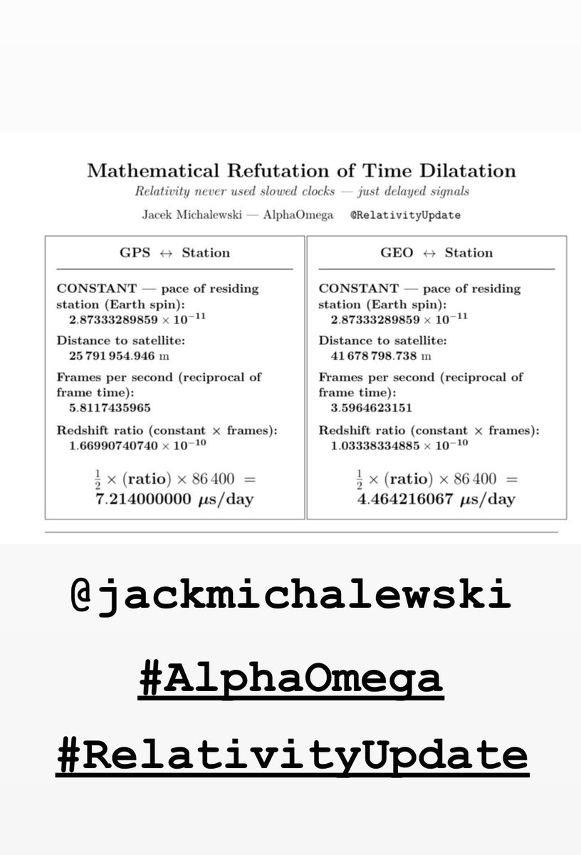 JackMichalewski's tweet photo. @PhysInHistory Everyone tired or #RelativityUpdate invite for mathematical refutation.
@JackMichalewski https://t.co/GKlpNRpWve