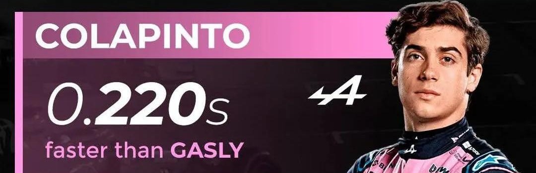 FormuMix's tweet photo. FRANCO Y SU RITMO EN AIRE LIMPIO.

Últimas cuatro carreras por encima de Gasly y esto se empieza a tornar una constante ya.

#Colapinto @AlpineF1Team https://t.co/arLnkxkn1x