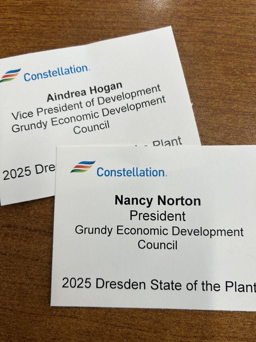Great day at Constellation’s Dresden Nuclear Facility learning about the upcoming license renewal—securing 1,800 MW of carbon-free energy for 20 more years. Grundy County’s 3 nuclear plants give us a real edge for energy-intensive industries. Thanks to Constellation for the tour!