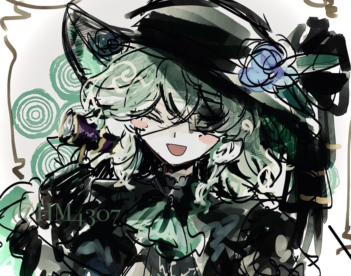 HM4307's tweet image. ロスワのこいしちゃん落書き