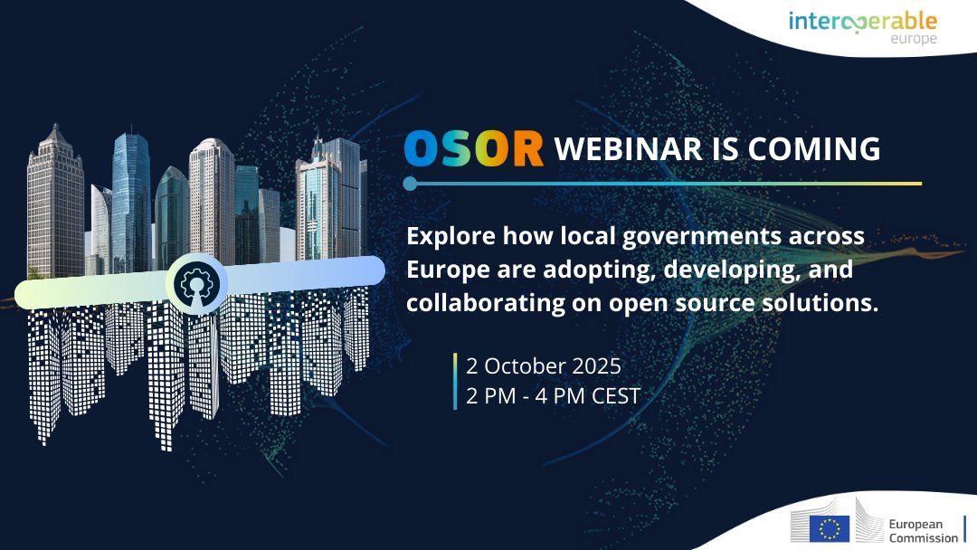 How are local governments across #Europe adopting, developing and collaborating on #OpenSource solutions?

A new <a href="/OSOReu/">OSOR community</a> study on the subject will be presented in a new online webinar within 10 days.

Curious about the insights presented? Register now!
👉europa.eu/!3fRjBH