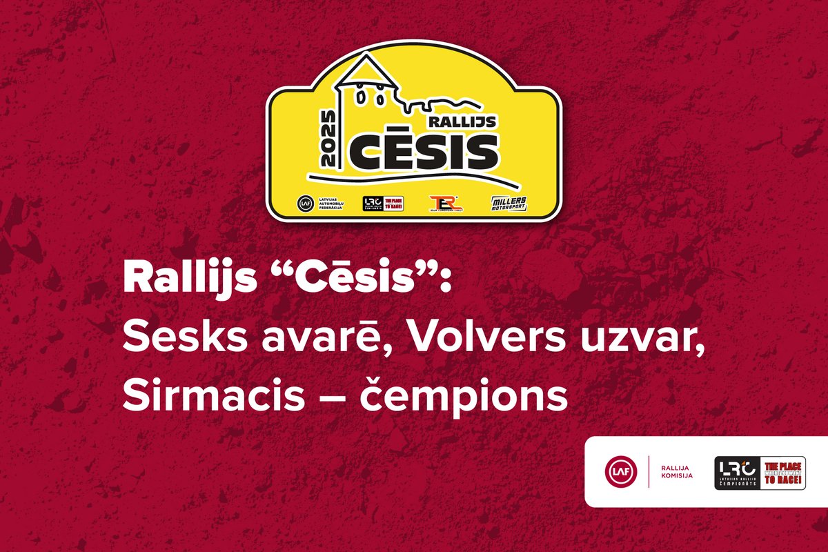 19. un 20. septembrī tika aizvadīts rallijs "Cēsis", Latvijas Rallija čempionāta sezonas noslēguma posms, kas pulcēja spēcīgus pilotus no vairākām valstīm.

📃 Visu rakstu lasi ⏩ autorally.lv

#LAFRallijaKomisija #LRC #VRK #RSK #RallijsCēsis