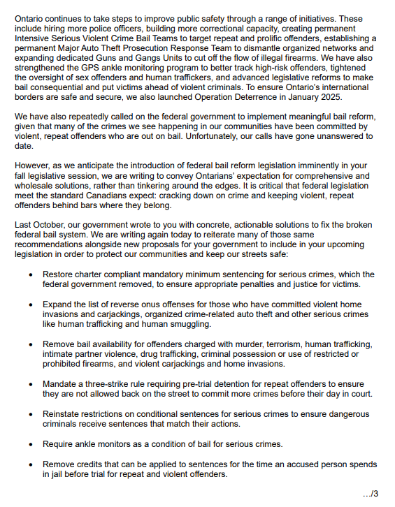 zeeinmilton's tweet image. Violent and repeat offenders are being released back into our communities on account of a broken, revolving door federal bail system.

While we await the federal government’s legislation, Ontario has been advocating relentlessly for meaningful bail reform because it is a public…