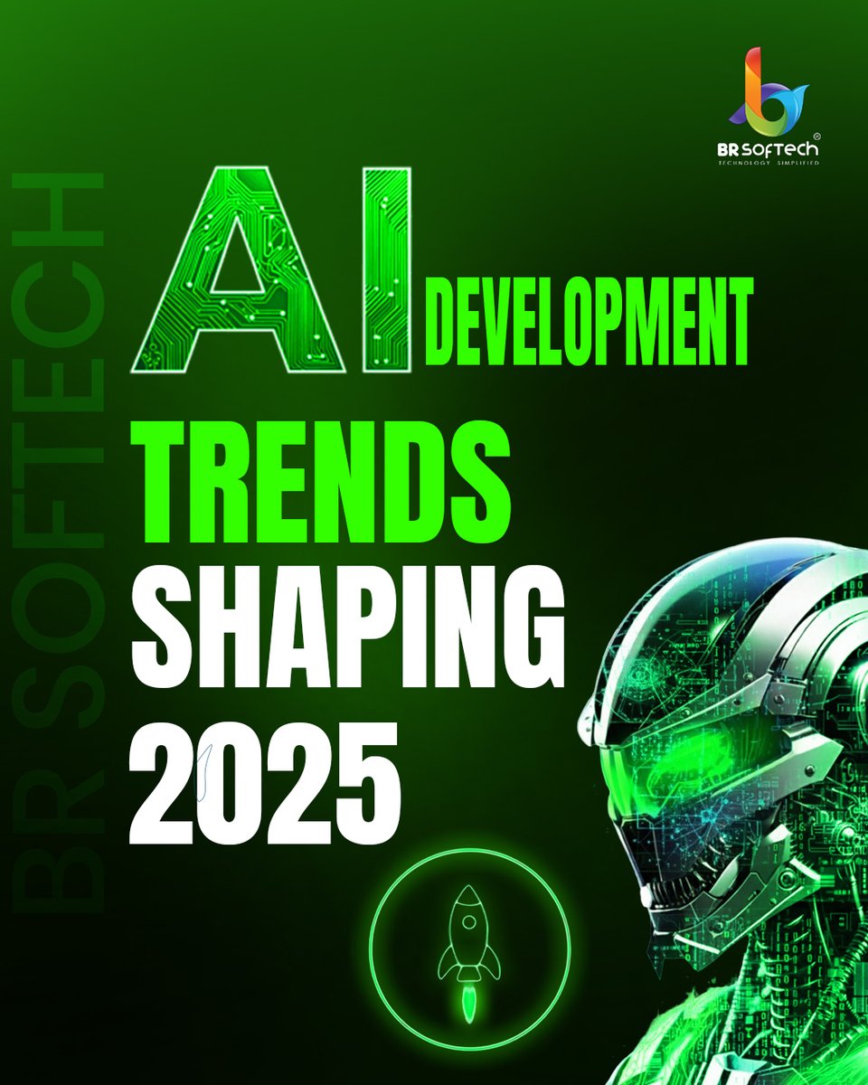 BR_Softech's tweet image. AI Development Trends Shaping 2025 🤖✨

Swipe 👉 to discover how Artificial Intelligence is changing the world around us:

🔖 Save this post to stay ahead in 2025!

#AIDevelopment #FutureOfAI #TechTrends2025 #ArtificialIntelligence #AITech #Innovation