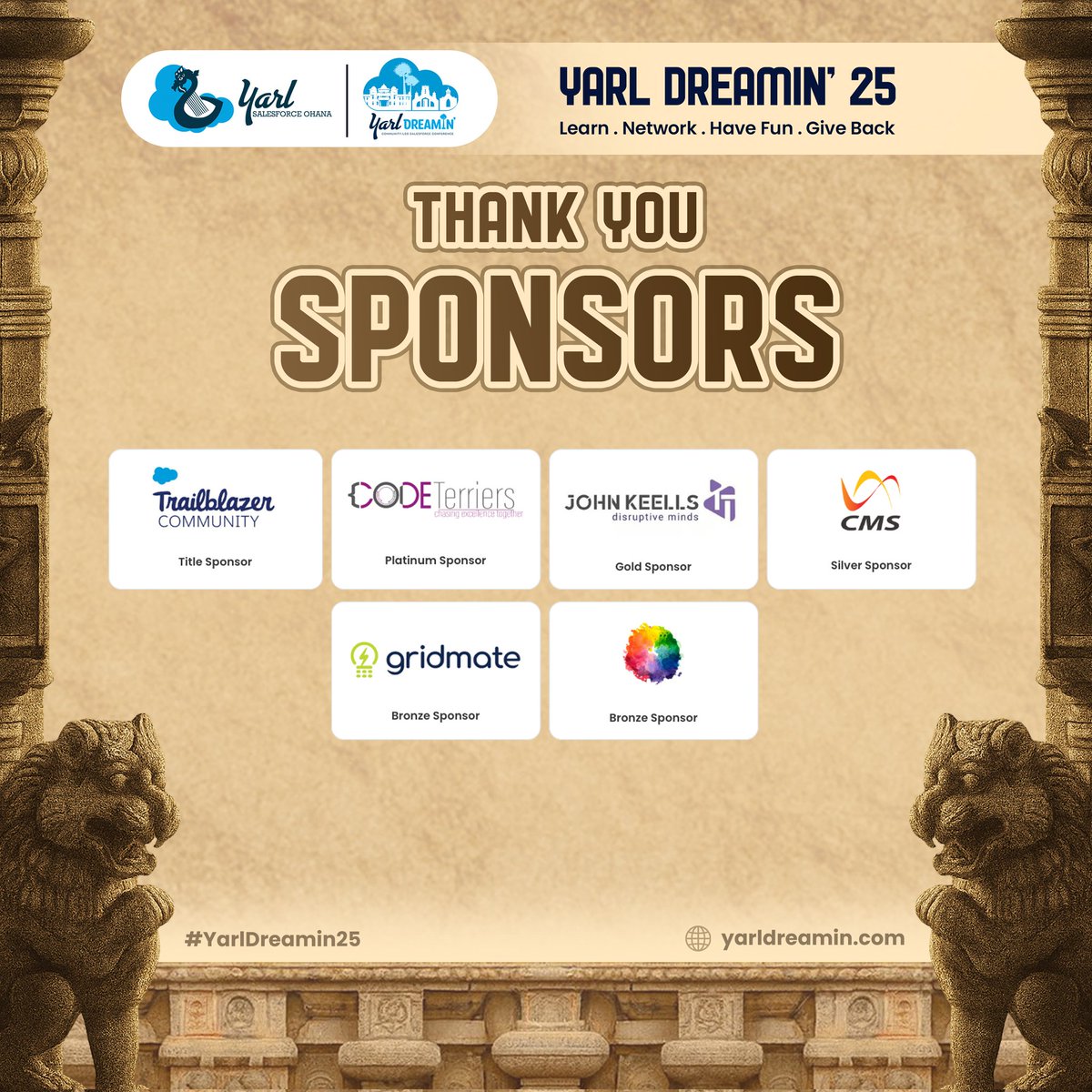 🌟 A heartfelt THANK YOU to all our amazing sponsors who powered Yarl Dreamin’ 25! Your belief in our vision and your generous support made it possible to bring this dream to life and create a platform for learning, connection, and inspiration.Together, we’re building a stronger