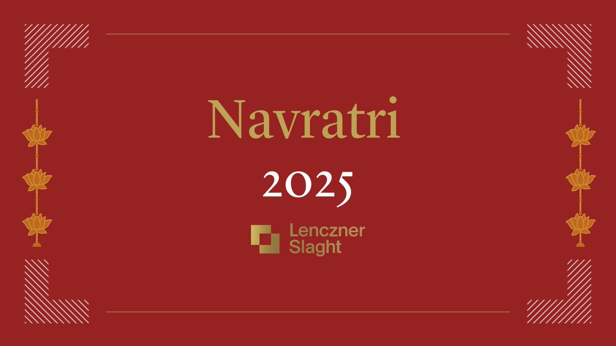 LencznerSlaght's tweet photo. Wishing everyone a vibrant and joyful Navratri! To everyone observing, we hope these nine nights bring light, strength, and a chance to gather and celebrate with family and friends. https://t.co/arhp9jTyGg