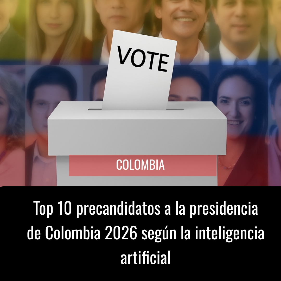 Usando el mismo prompt, el 21 de septiembre les preguntamos a las IA cuáles precandidatos a la presidencia de Colombia figuran en el Top 10 que podría disputarse en 2026, y esto fue lo que nos respondieron. AQUÍ TODOS LOS DETALLES  👇 dlvr.it/TND6J1