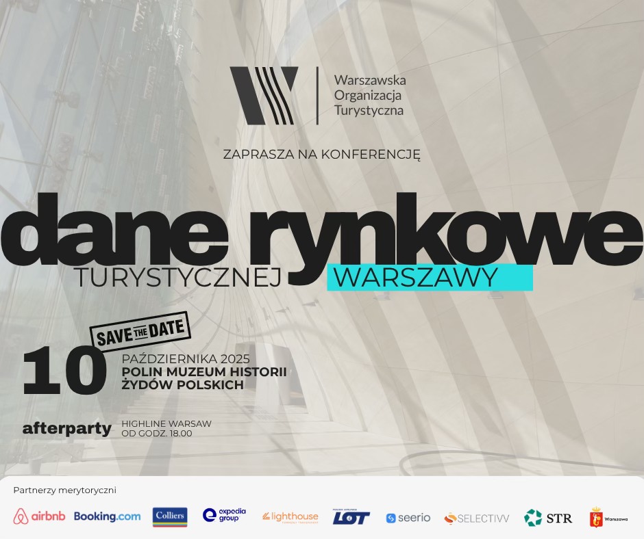 Już 10 października 2025 r. zapraszamy do Muzeum Historii Żydów Polskich POLIN na wydarzenie Warsaw Convention Bureau „Dane rynkowe turystycznej Warszawy”. 

Udział w wydarzeniu jest bezpłatny, rejestracja na stronie danerynkowe.com

<a href="/warszawa/">Warszawa</a>  <a href="/Go2Warsaw/">Go2Warsaw</a> #Warszawa