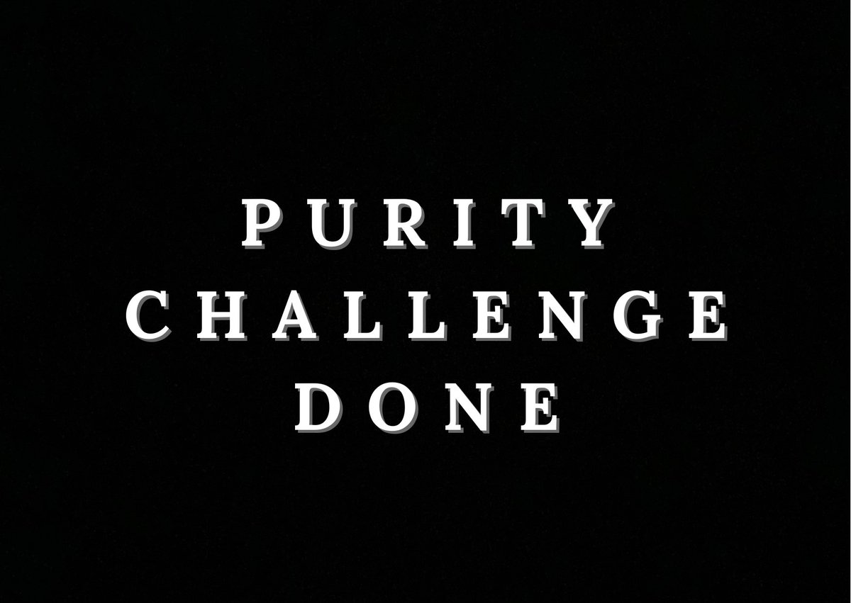Thank God for the success of the Purity Challenge. We truly saw the mercy and kindness of God throughout the last 21 days in fasting, prayers and Bible study. 

Looking forward to the next edition coming up in December.