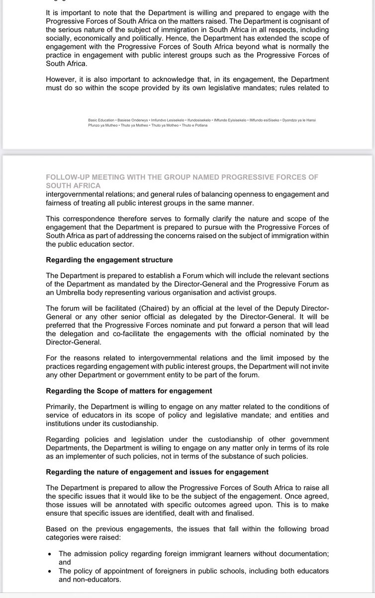 Progressive Forces (PFSA) tweet media