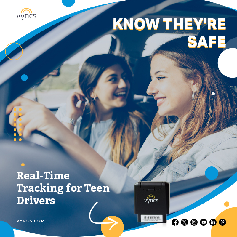 MyVyncs's tweet image. Your new driver already has a lot on their plate, so let us help ease your mind. With #Vyncs, you can feel reassured knowing exactly where they are, how fast they&apos;re going, and that they&apos;re driving safely.

#TeenDrivingSafety #NewDriver #Parenting #FamilySafety #GPSFamilyTracker