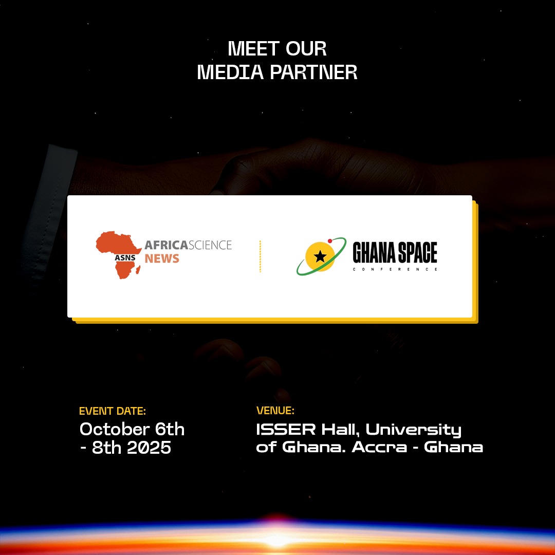 Excited to announce African Science News as a media partner for #GSC2025! 🌍✨

Their support will help amplify Africa’s space stories to wider audiences across the continent.

📍 6–8 Oct | Accra
🔗 ghanaspaceconference.org

#GhanaSpaceConference #AfricaSpace #MediaPartner