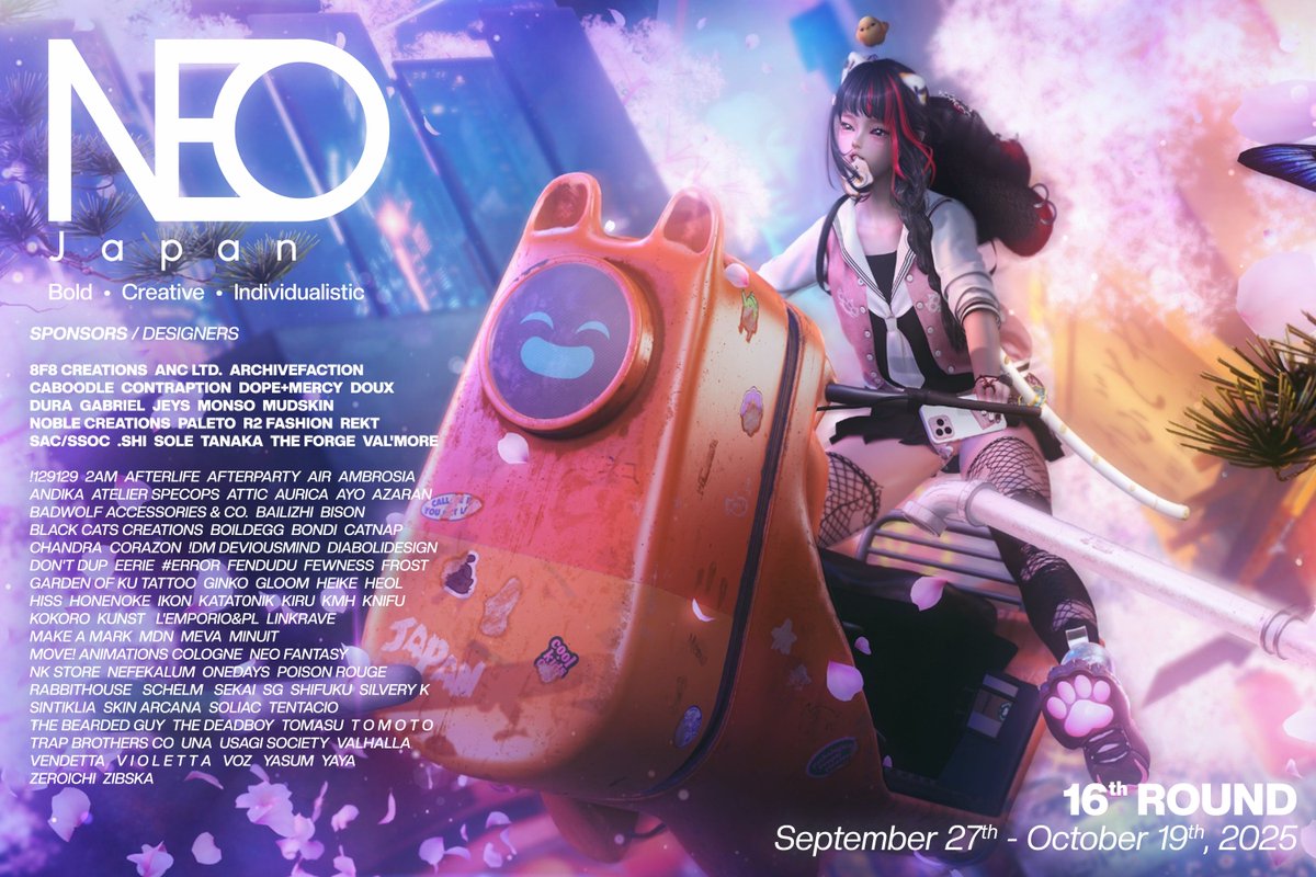 NEO-Japan SL Designers List ROUND 16 (Sept/Oct 2025) #flickr flic.kr/p/2ruTRiP
