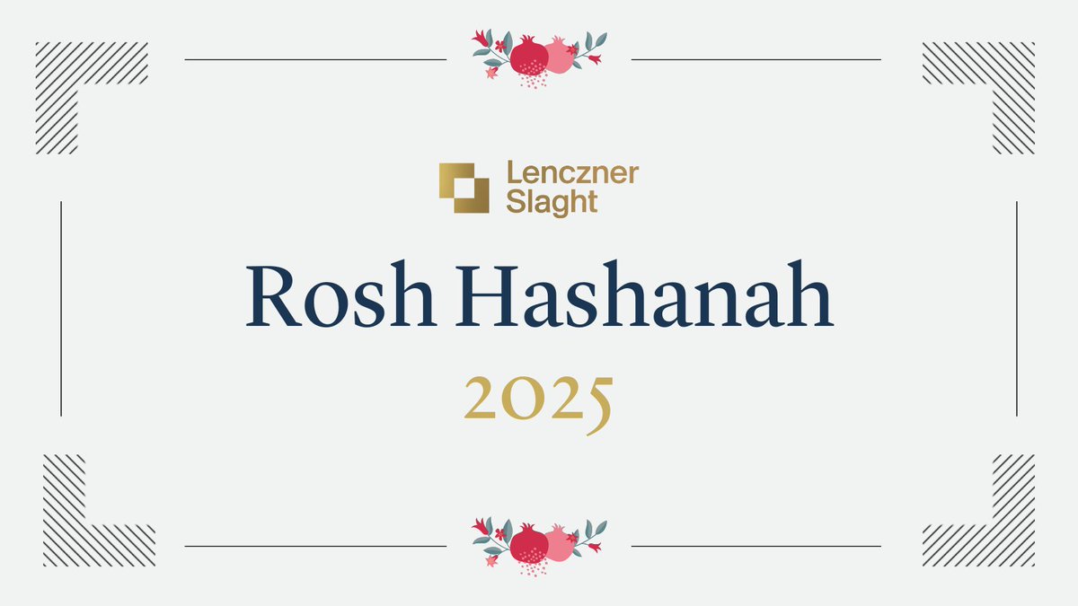 LencznerSlaght's tweet photo. Wishing a sweet and healthy start to the new year for everyone celebrating #RoshHashanah. May it be filled with reflection, renewal, and connection. Shana Tova! https://t.co/nRxPVb55Kj