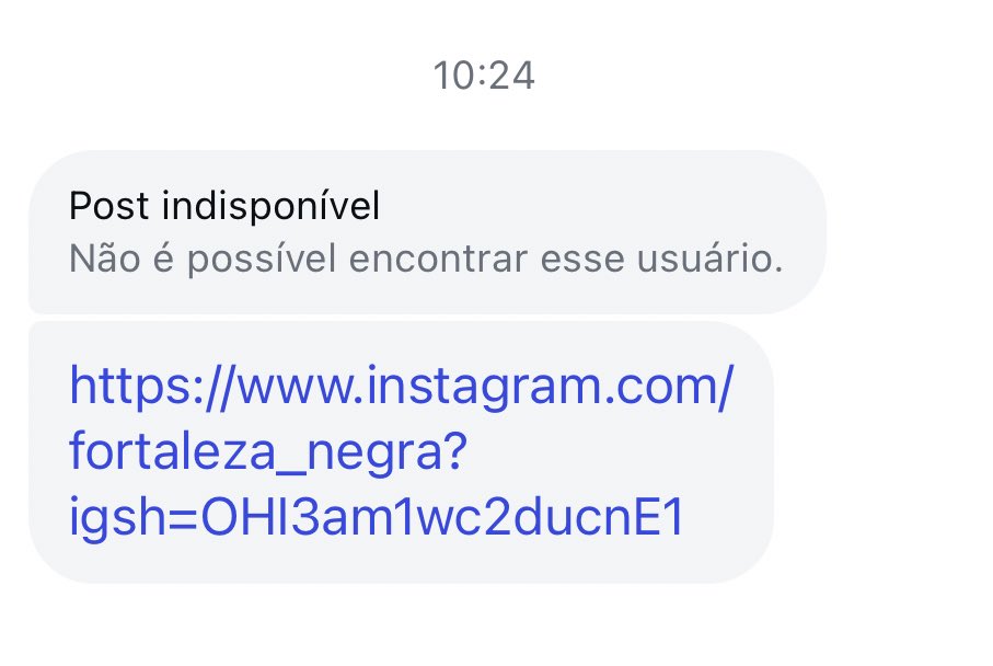 _n4urx's tweet photo. kkkkkkkkkk, o fortaleza negra bloqueando um jovem negro periférico no instagram por zero motivos? meio engraçado né… que piada https://t.co/aEzSa9GBbi