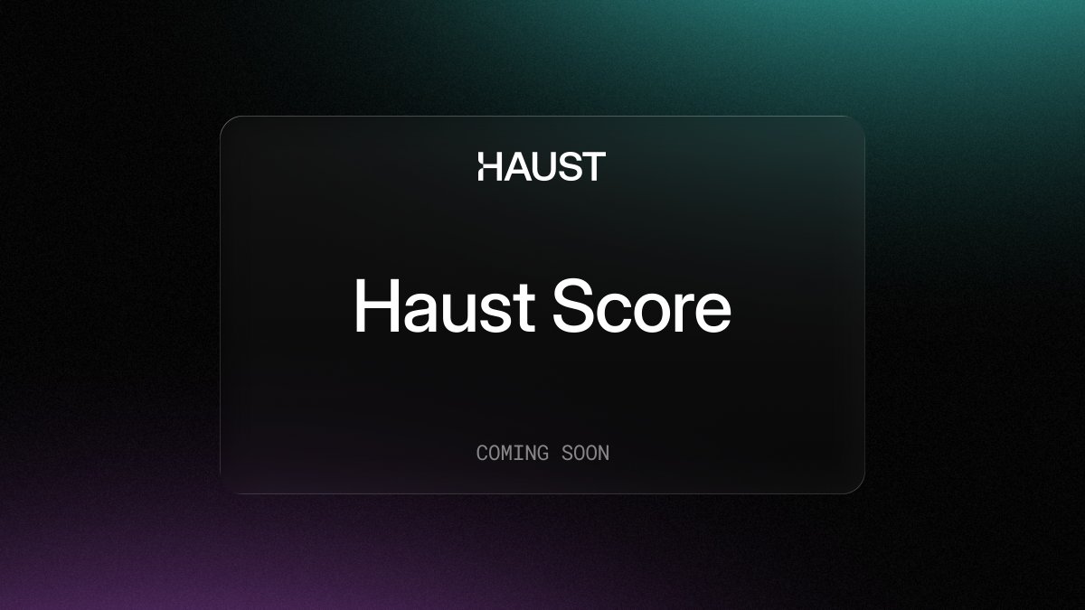 Hey fam!

You probably noticed we mentioned Haust Score earlier in one of our posts. Here’s a peek 👇

Haust Score (powered by Haia OS) is your digital passport in the Haust ecosystem.

At the start it will track: testnet activity, badges &amp; roles, how many NFTs you hold, your