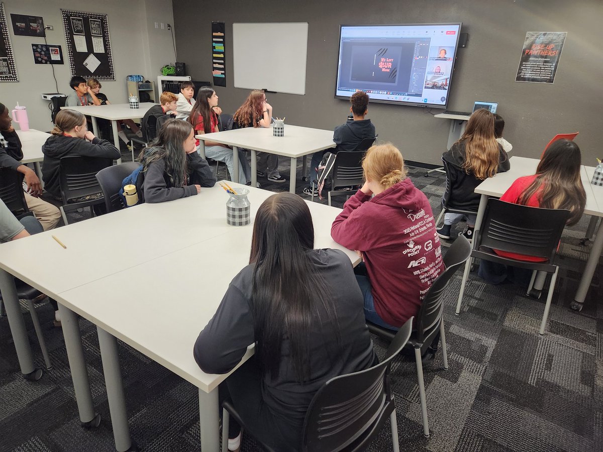 BRMS_Panthers's tweet photo. 📕The BRMS yearbook staff members worked with our Lifetouch design consultant to create the cover for our 25-26 yearbook! If you haven't ordered your yearbook yet, it's not too late! Order yours today at https://t.co/TlCUsW5fCG using the code 10957426 to lock in the 2025 pricing! https://t.co/GExHM41kax