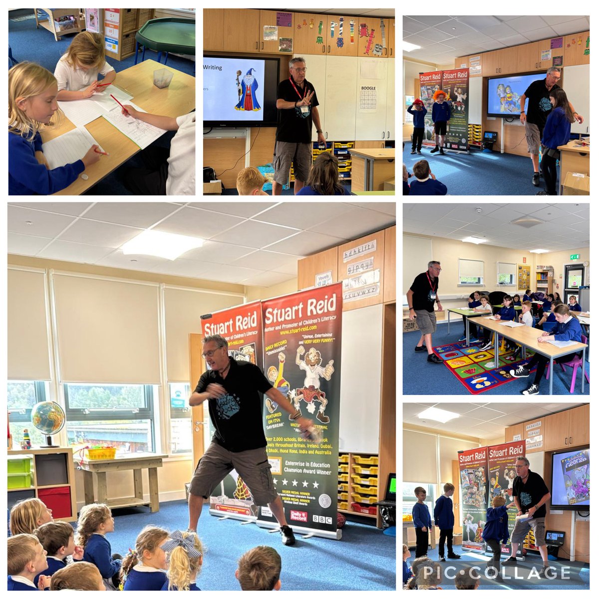 We had a fantastic visit from the author Stuart Reid.
He read from one of his books, inspired us to get into character and encouraged us to get writing in his workshops!
#strathyrelovesreading