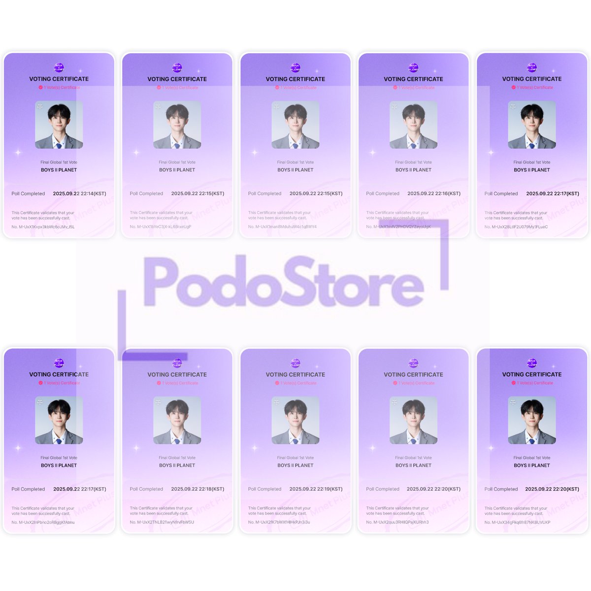 Rt deals completed🎉

Congratulations! This is the proof vote :
10 🎟 for #KIMGEONWOO

Thank you for your participation🤍

wts Final Boys Planet
15 🎟 = $1 | IDR 15000

📩 For reservations/purchase 

#podoGAdeals