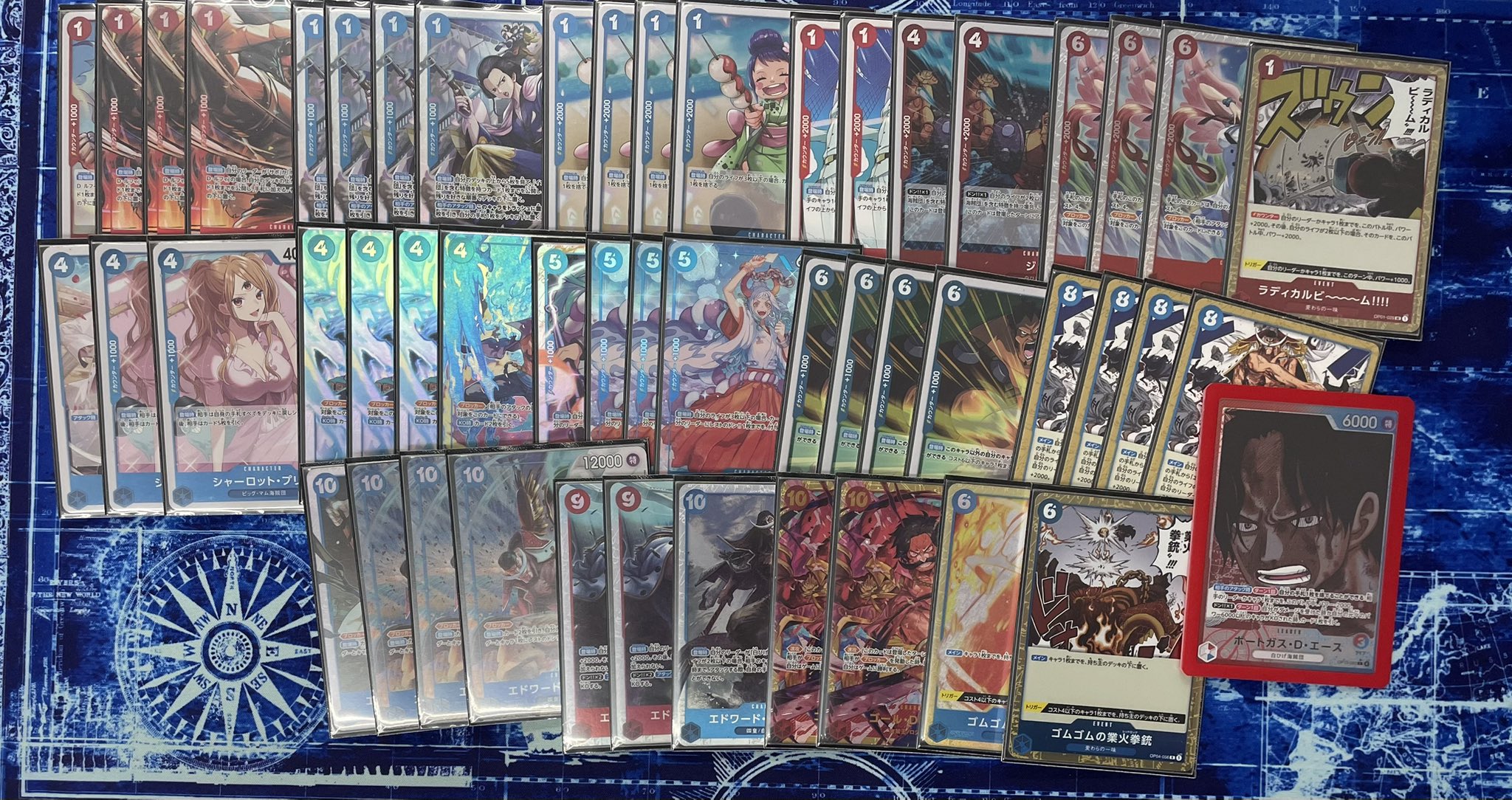 ワンピースカード 赤青エースデッキ 店舗予選