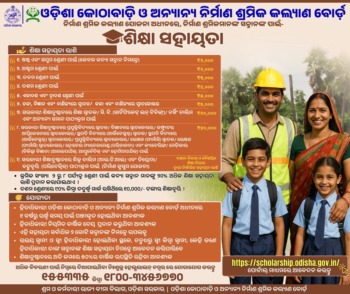 Labour Commissioner, Odisha tweet media