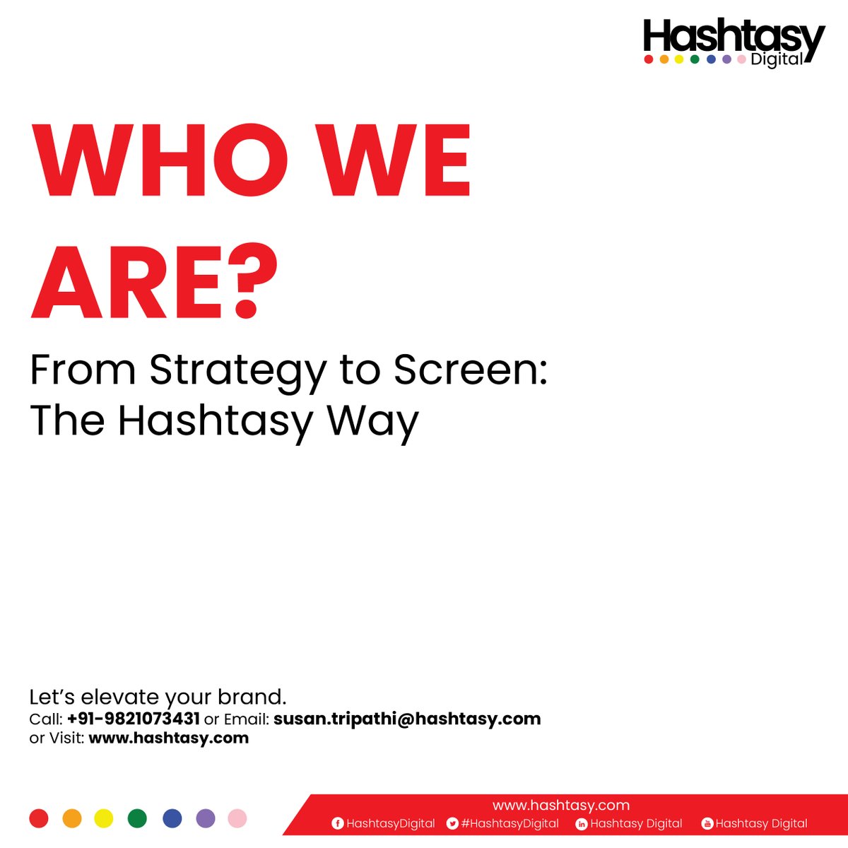 HashtasyDigital's tweet photo. ✨ We make brands stand out. At Hashtasy Digital, creativity meets strategy for impactful campaigns. 🚀 👉 Swipe to explore our services and elevate your brand. 📩 Let’s create together! 🌐 https://t.co/nWE3wrdjvI | 📞 +91-9821073431 https://t.co/48kdgf6W7A