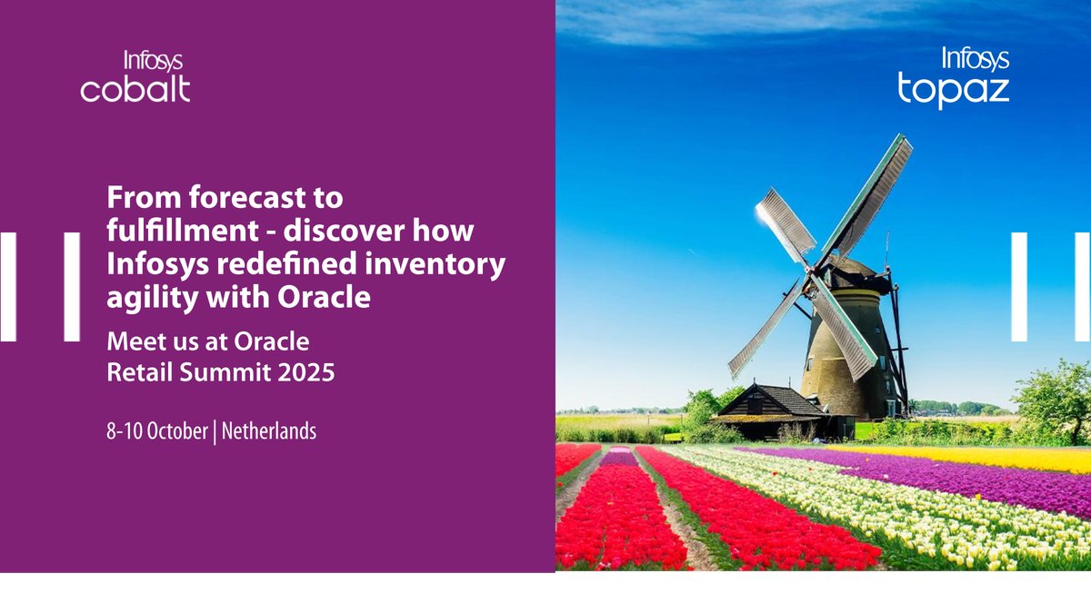 InfosysEvents's tweet image. Inventory agility isn’t just a goal - it’s a reality. See how Infosys made it happen with Oracle.

Infosys at Oracle Retail Summit: infy.com/46P5CWo

#OracleRetailSummit #Retail #InfosysOracleServices