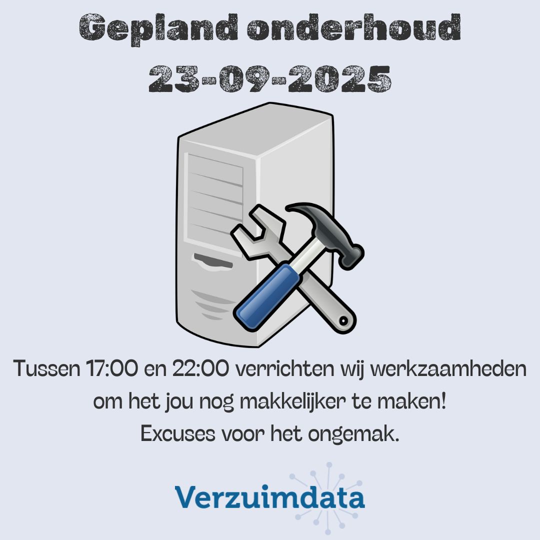 Vanavond is het tijdelijk niet mogelijk om in te loggen. 🚫