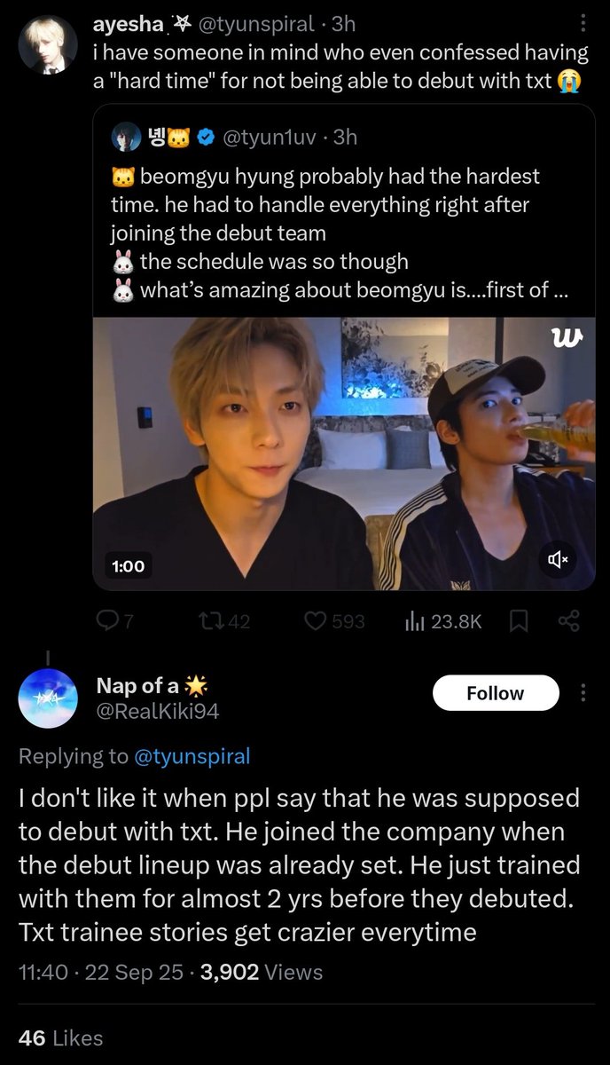 moas thinking they're shading hs when they just look dumb... how many times it has to be said he joined when the lineup was already made?