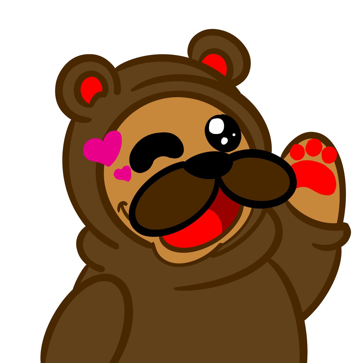 Mornings with <a href="/TheBearBoo/">BearBoo 🖤 🔜Twitchcon!!</a> are fantastic. :) <3 Here you are, new friend!!!
