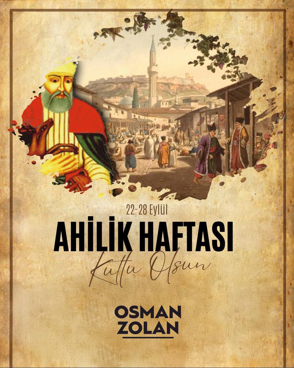 Anadolu’da birlik, beraberlik ve kardeşliğin mayası olan Ahilik; milli kültürümüzün bizlere armağan ettiği en kıymetli değerlerden biridir.

Kardeşlik, paylaşma ve dayanışmanın en güzel örneklerini sergileyen tüm esnafımızın #AhilikHaftası’nı kutluyorum.